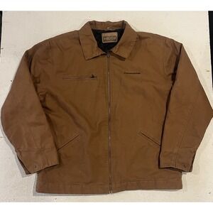 Swingster Men's Heavy Canvas Rugged Workwear Jacket Lined Size XL Full Zip‎